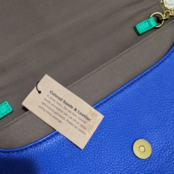 NWT ~ J. CREW Leather Envelope Clutch Purse - Picture 3 of 11